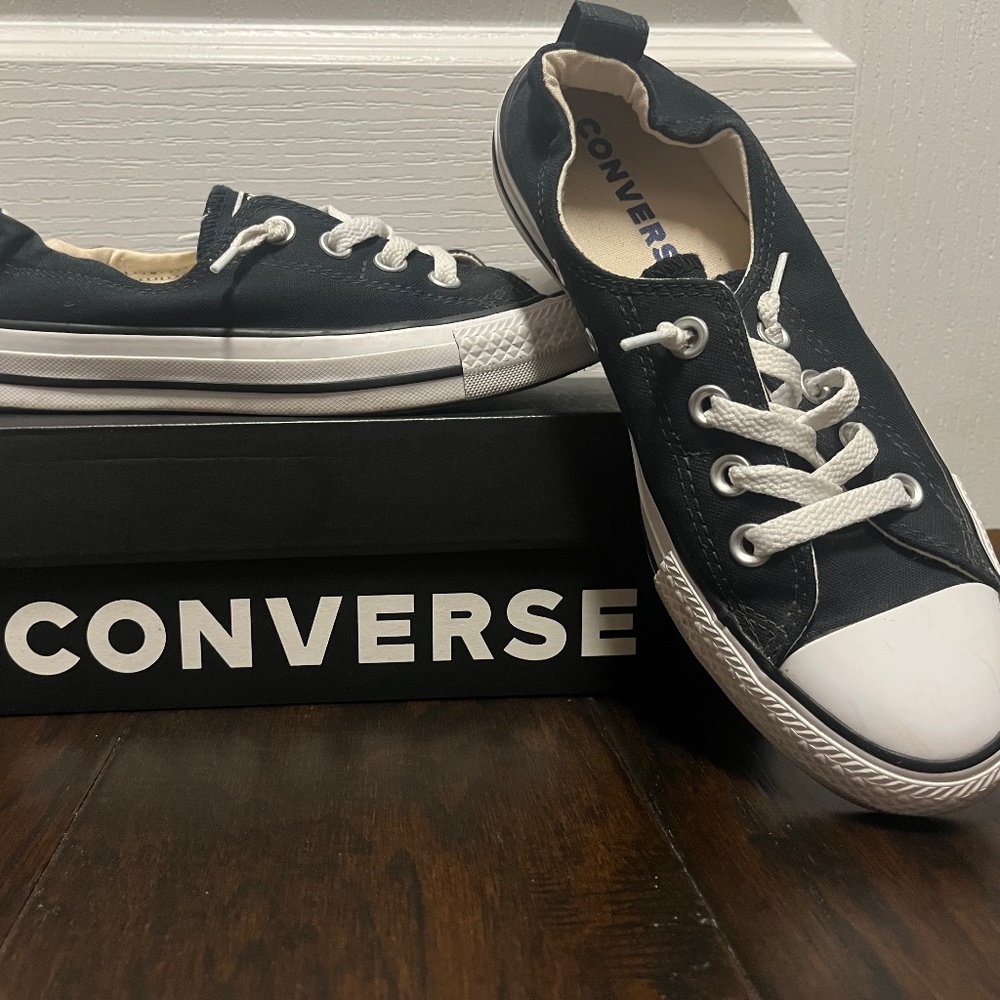Black Converse CT Shoreline Slip Shoes 7.5